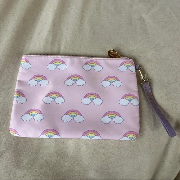 Stoney Clover Lane x Target Light Pink Rainbow Print Flat Pouch - Picture 3 of 4